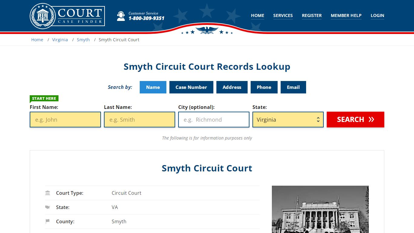 Smyth Circuit Court Records | Marion, Smyth County, VA Court Case Lookup